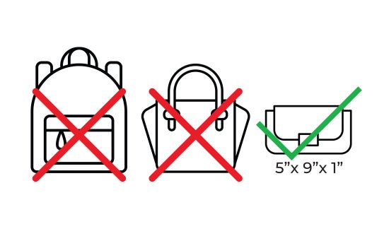can you bring bags into crypto arena