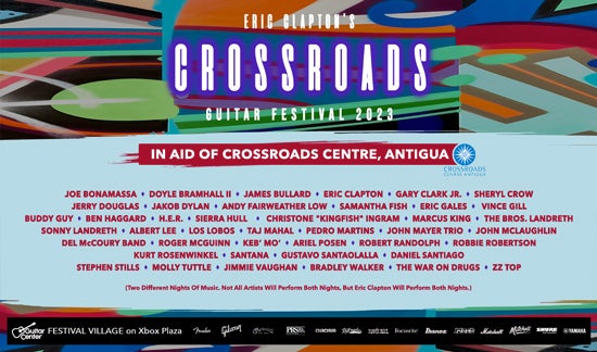 More Info for Eric Clapton Announces 2023 Crossroads Guitar Festival