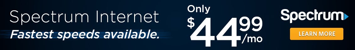 Spectrum internet. Faster download speeds better performance. $44.99 per month. Learn more 