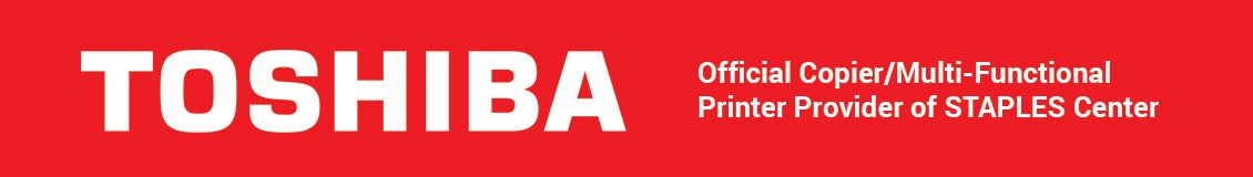 Toshiba. Official copier/multi-functional printer supplier of staples center
